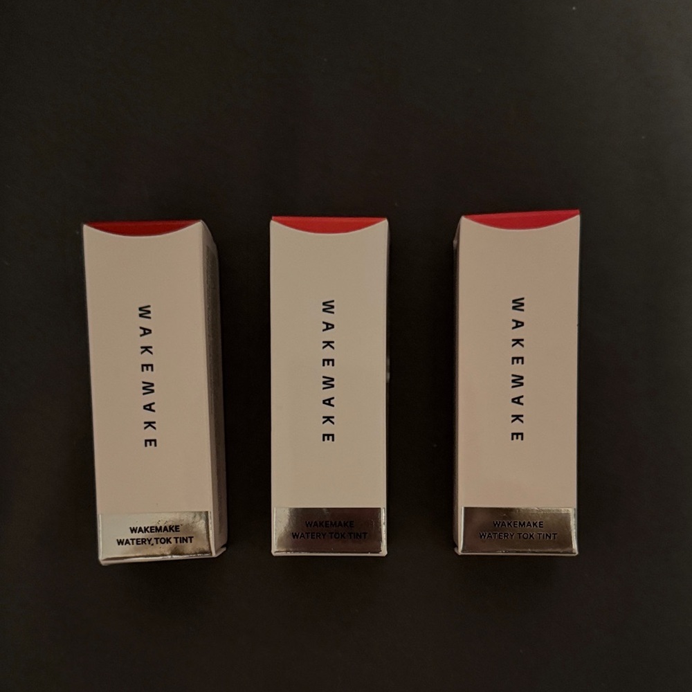 WAKEMAKE Korean Makeup/Beauty Bundle/Set of 3 Watery Tok Lip Tints